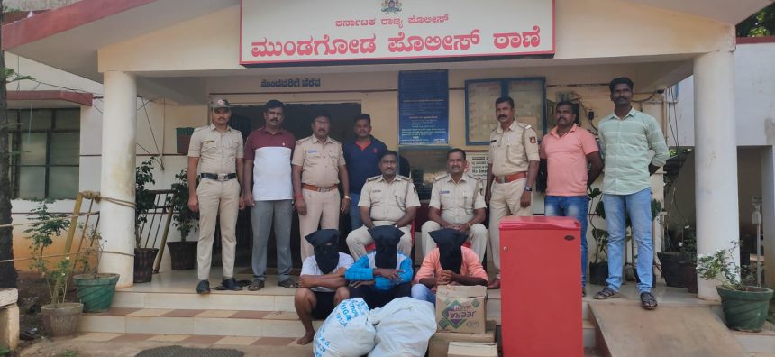 ಮುಂಡಗೋಡ ಪೊಲೀಸರ ಕಾರ್ಯಾಚರಣೆ: ಮಳಗಿಯಲ್ಲಿ ಕಳ್ಳತನ ಮಾಡಿದ್ದ ಮೂವರು ಆರೋಪಿಗಳು ಅಂದರ್..!