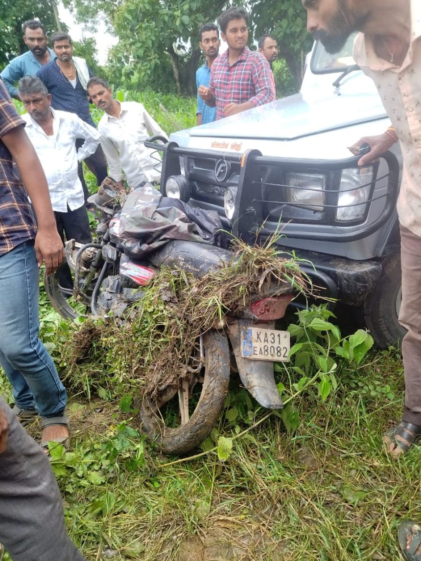 ಇಂದೂರು ಬಳಿ ಕ್ರೂಸರ್ ಹಾಗೂ ಬೈಕ್ ನಡುವೆ ಡಿಕ್ಕಿ, ಬೈಕ್ ಸವಾರನಿಗೆ ಗಾಯ..!