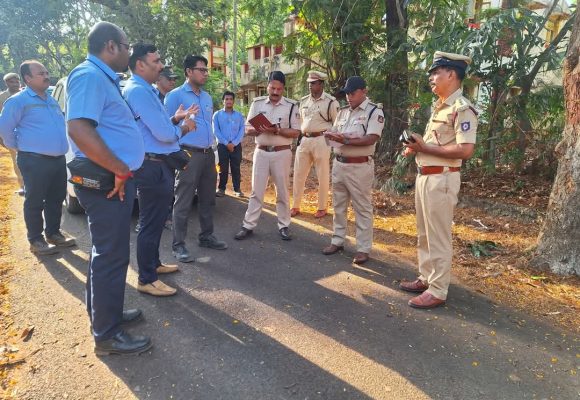 ಉತ್ತರ ಕನ್ನಡದಲ್ಲಿ “ಅಭ್ಯಾಸ್” ಮಾಕ್ ಡ್ರಿಲ್  ಸ್ಥಳ ಪರಿಶೀಲನೆ ನಡೆಸಿದ ಎಸ್ಪಿ..!