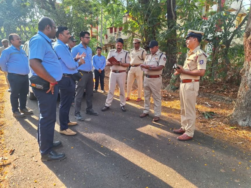ಉತ್ತರ ಕನ್ನಡದಲ್ಲಿ “ಅಭ್ಯಾಸ್” ಮಾಕ್ ಡ್ರಿಲ್  ಸ್ಥಳ ಪರಿಶೀಲನೆ ನಡೆಸಿದ ಎಸ್ಪಿ..!