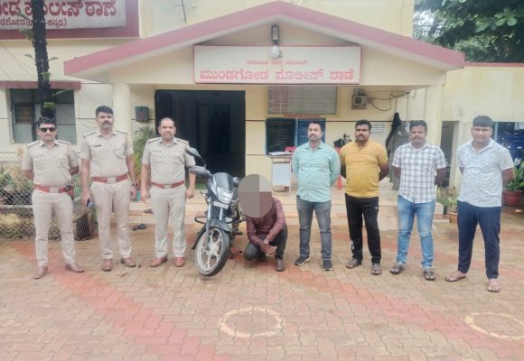ಬೈಕ್ ಕಳ್ಳತನ ಕೇಸ್ ಭೇದಿಸಿದ ಮುಂಡಗೋಡ ಪೊಲೀಸ್ರು, ಮಂಚಿಕೇರಿಯ ಆರೋಪಿ ಅರೆಸ್ಟ್..!