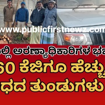 ಅಗಡಿಯಲ್ಲಿ ಅರಣ್ಯ ಅಧಿಕಾರಿಗಳ ಭರ್ಜರಿ ದಾಳಿ, 60 ಕೆಜಿಗೂ ಹೆಚ್ಚು ಶ್ರೀಗಂಧದ ಮರದ ತುಂಡುಗಳು ವಶಕ್ಕೆ, ಆರೋಪಿ ಪರಾರಿ..!